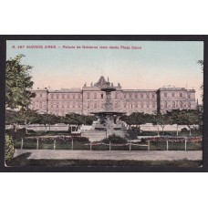 CASA DE GOBIERNO PLAZA COLON ANTIGUA TARJETA POSTAL